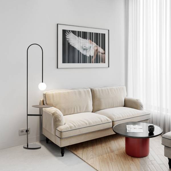 โต๊ะข้างโคมไฟตั้งพื้น - Creative Decor Side Table Lamp XIV - Image 4