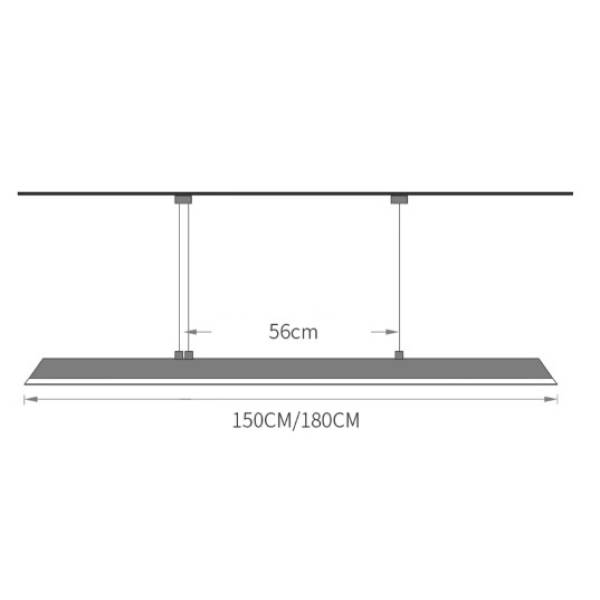 โคมไฟแต่งบ้านติดเพดาน - Wooden Long Decor Ceiling Lamp III - Image 11