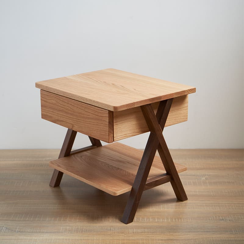 โต๊ะข้างตกแต่งบ้าน – Wooden Decor Side Table XIV