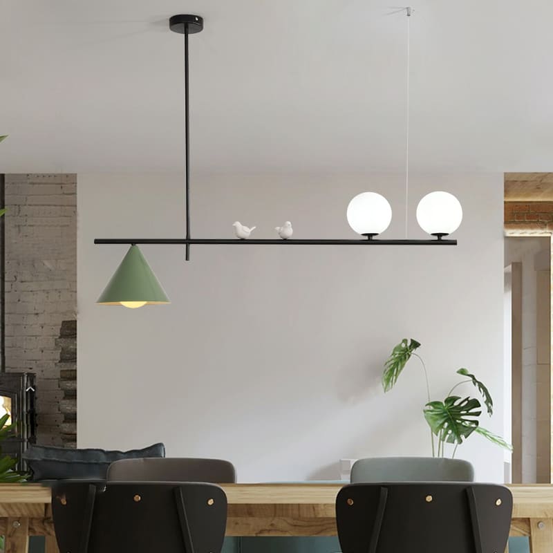 โคมไฟแต่งบ้านติดเพดาน – Bird Designed Long Ceiling Lamp III