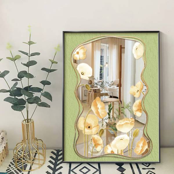 กระจกแต่งบ้าน - Flower Designed Decorating Mirror II - Image 2