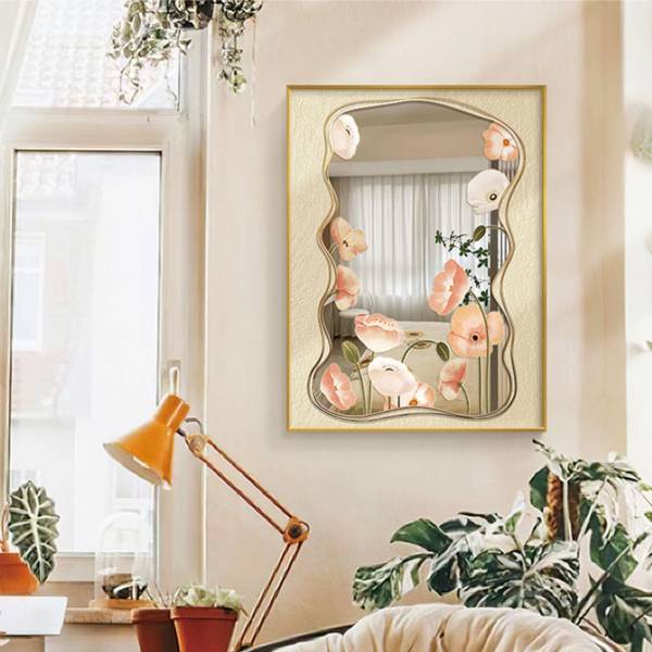 กระจกแต่งบ้าน - Flower Designed Decorating Mirror II - Image 4
