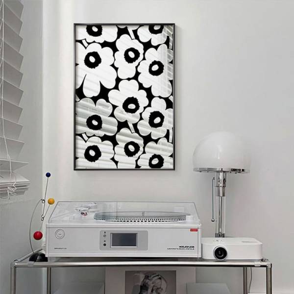 กระจกแต่งบ้าน - Flower Designed Decorating Mirror