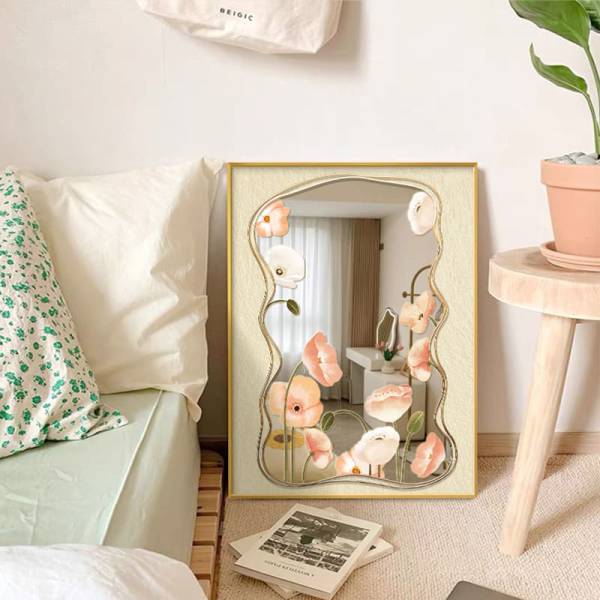 กระจกแต่งบ้าน - Flower Designed Decorating Mirror II - Image 3