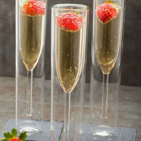 แก้วแชมเปญ - Champagne Designed Decor Glass - Image 3
