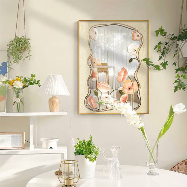 กระจกแต่งบ้าน - Flower Designed Decorating Mirror II - Image 5