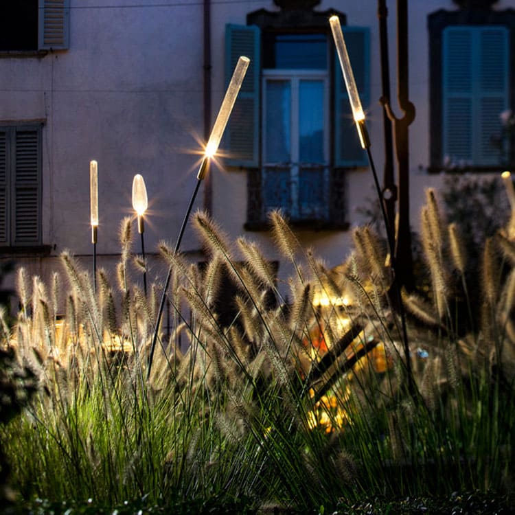 โคมไฟตกแต่งสวน – Solar Power Grass Flower Designed Garden Lamp