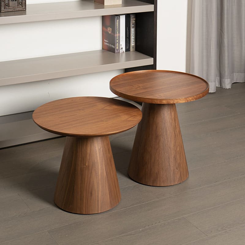 โต๊ะข้างตกแต่งบ้าน – Circle Designed Wooden Side Table II