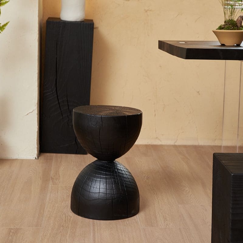 โต๊ะข้างตกแต่งบ้าน – Black Woode Designed Side Table