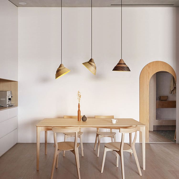 โคมไฟแต่งบ้านติดเพดาน – Adjustable Designed Wooden Ceiling Lamp