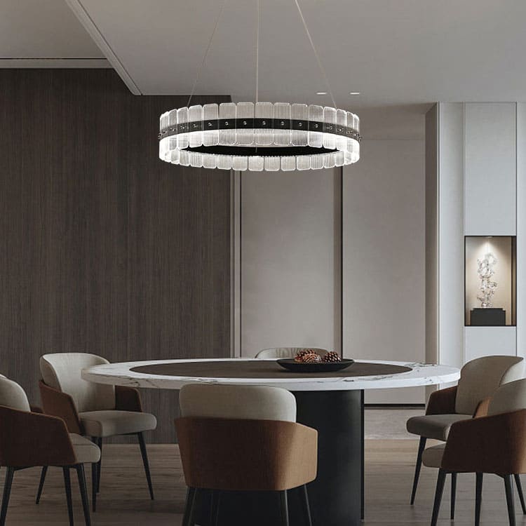 โคมไฟแต่งบ้านติดเพดาน – Acrylic Circle Designed Decor Ceiling Lamp