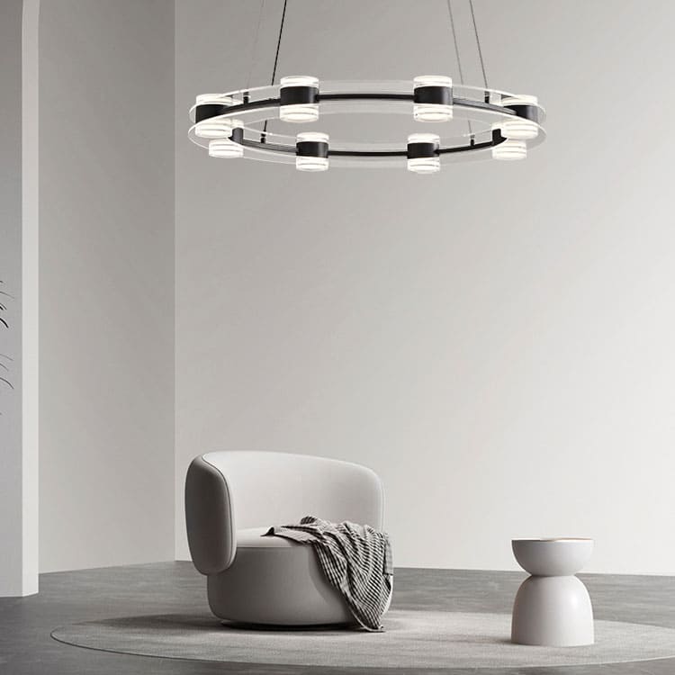โคมไฟแต่งบ้านติดเพดาน – Circle Designed Cylindrical Ceiling Lamp