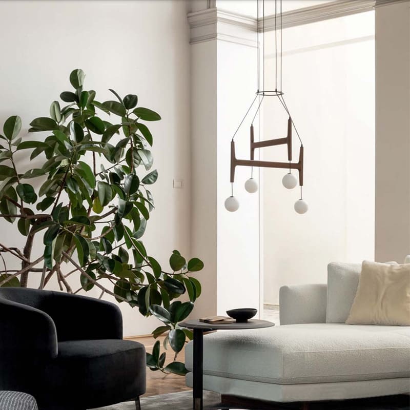 โคมไฟแต่งบ้านติดเพดาน – Wooden Designed Ceiling Lamp IV
