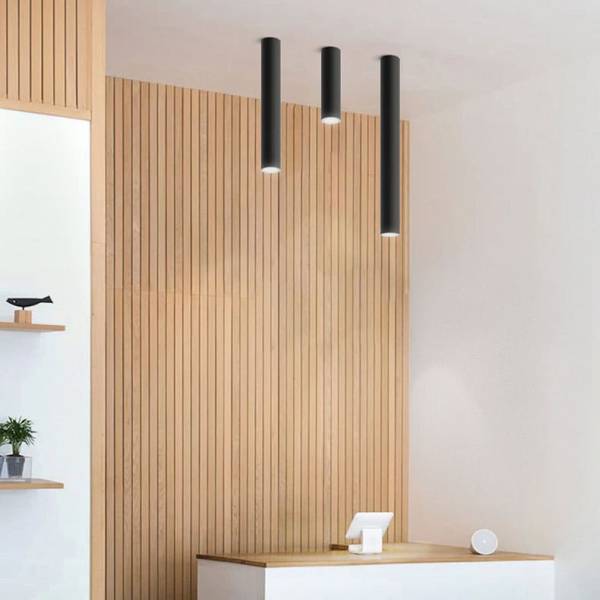 โคมไฟแต่งบ้านติดเพดาน - Black Tube Designed Downlight