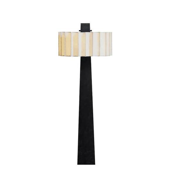 โคมไฟตั้งพื้น - Black and White Floor Lamp