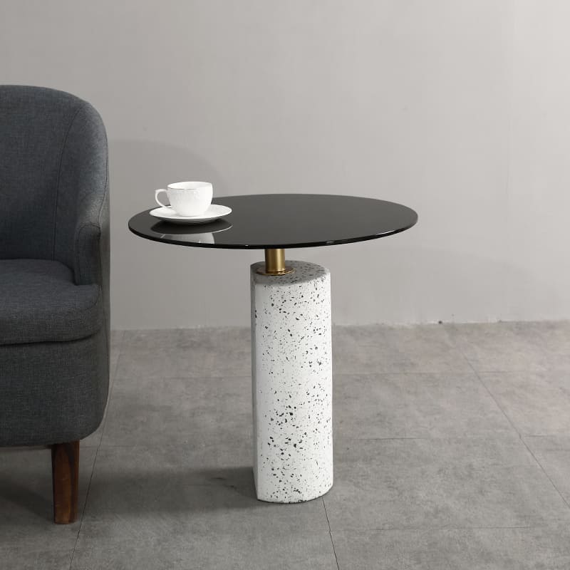 โต๊ะข้างตกแต่งบ้าน – Terrazzo Designed Side Table XII