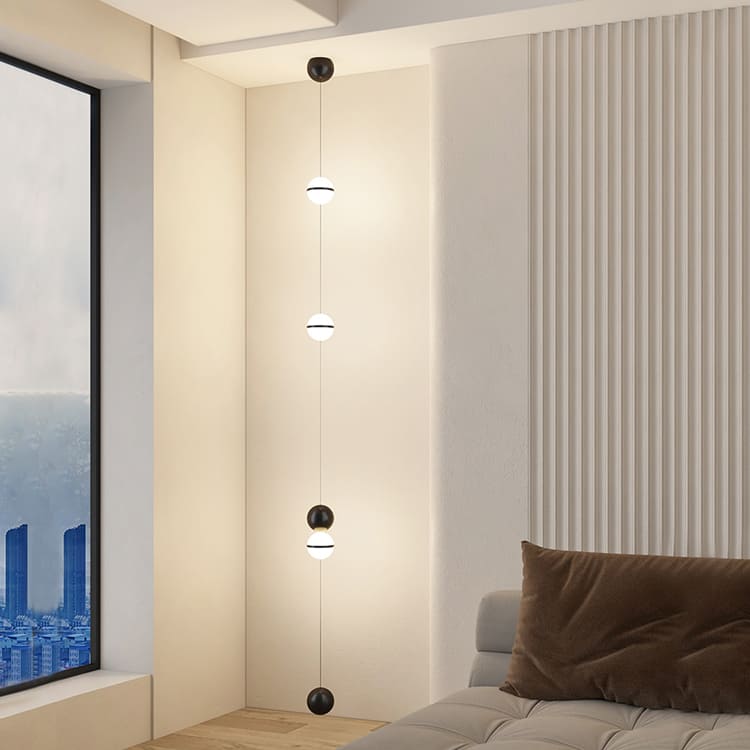 โคมไฟตั้งพื้น – Ball Designed Floor to Ceiling Lamp