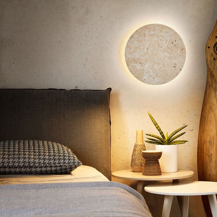โคมไฟติดผนัง – Real Stone Wall Decor Lamp XII