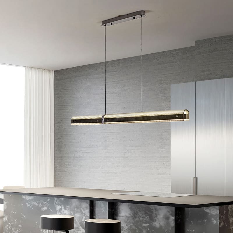 โคมไฟแต่งบ้านติดเพดาน – Black Long Designed Decor Ceiling Lamp XII