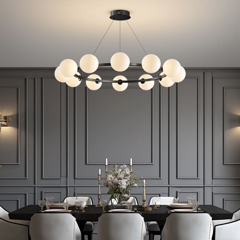 โคมไฟแต่งบ้านติดเพดาน – Circle Ball Designed Chandelier III