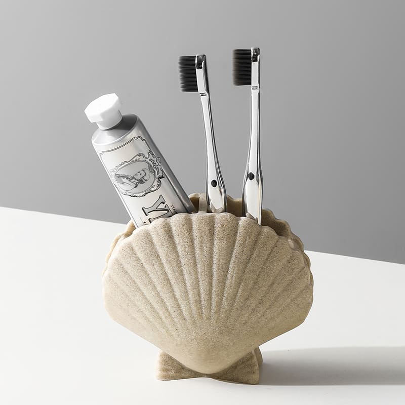 ที่วางแปรงสีฟัน – Shell Designed Toothbrush Holder