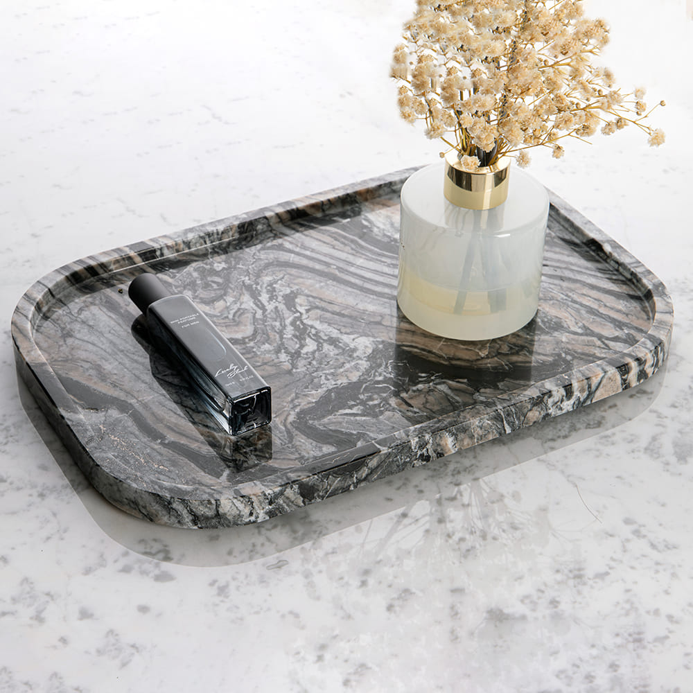 ถาดตกแต่งบ้าน – Real Stone Decorating Tray III
