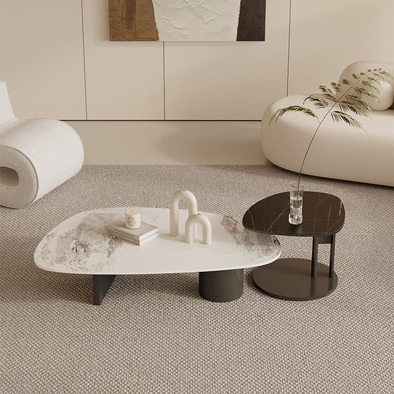 ชุดโต๊ะกลางห้องรับแขก – Shaped Designed Nesting Center Tables