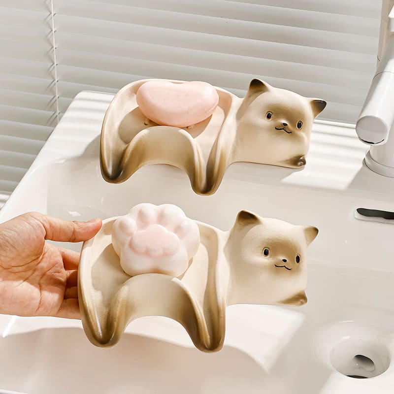 ที่วางสบู่ – Cat Designed Soap Dish