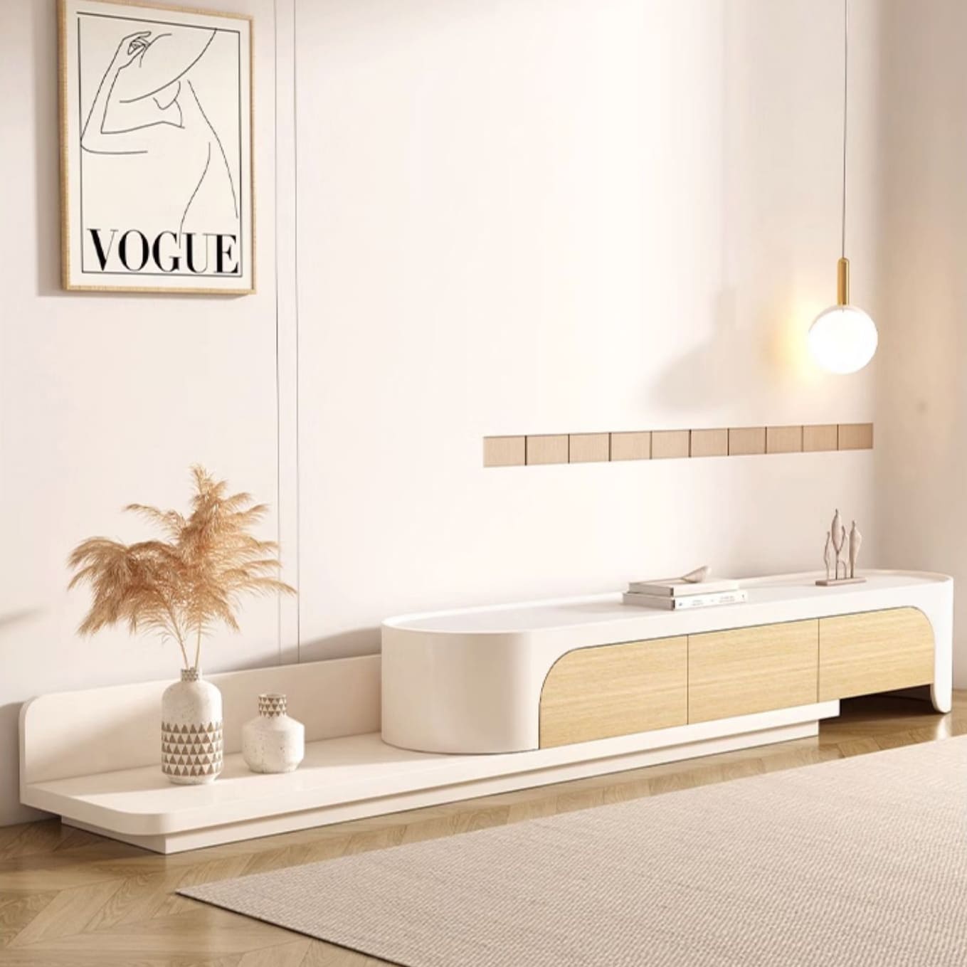 โต๊ะวางทีวีสำหรับห้องรับแขก – Linea Bianca TV Cabinet