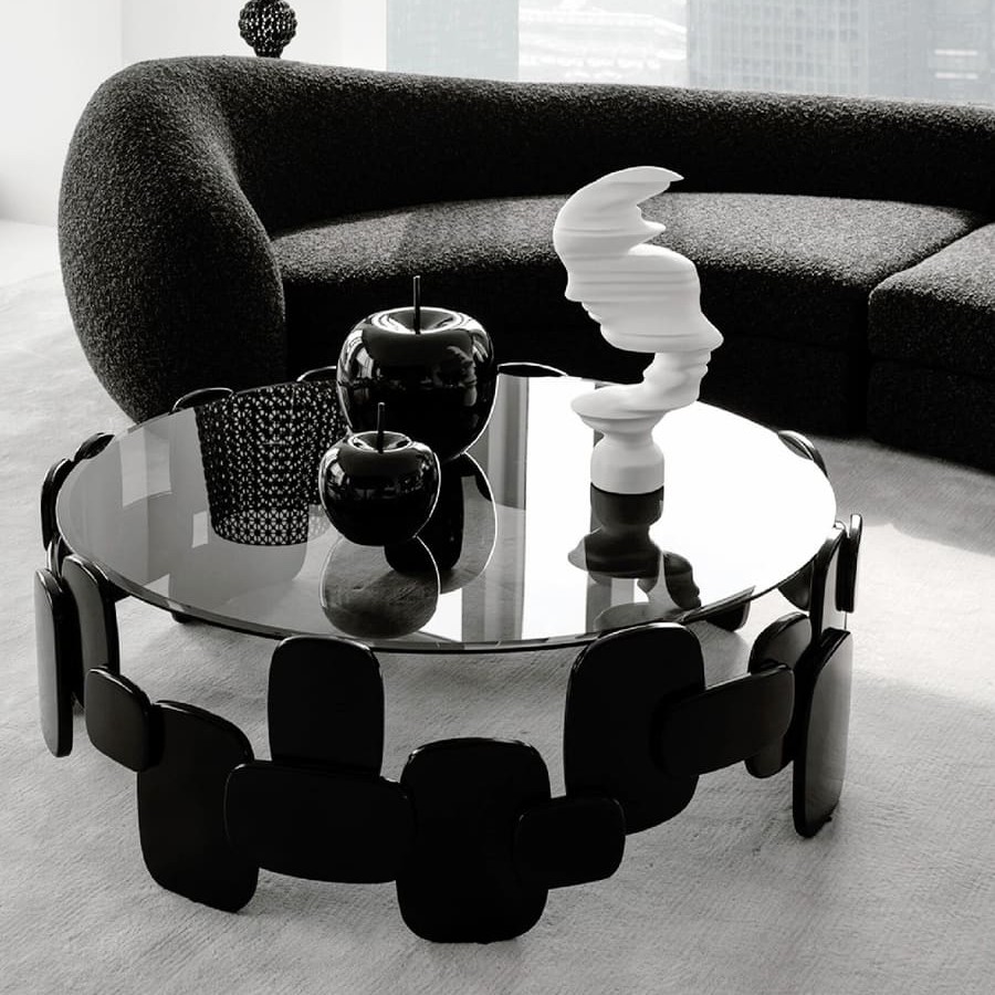 โต๊ะกลางห้องรับแขก – Arto Deco Black Center Table