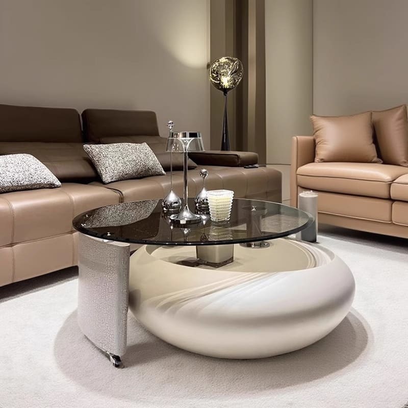 ชุดโต๊ะกลางห้องรับแขก – Pebble Designed Center Table