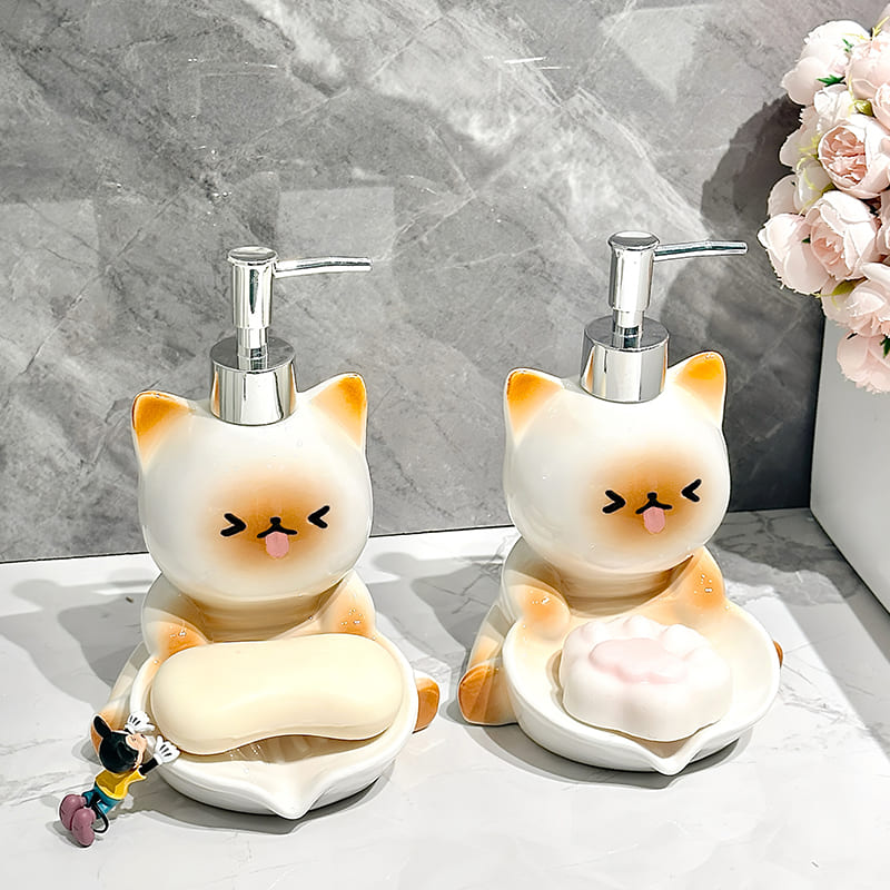 ที่วางสบู่ขวดปั๊ม – Cat Lover Soap Bottle
