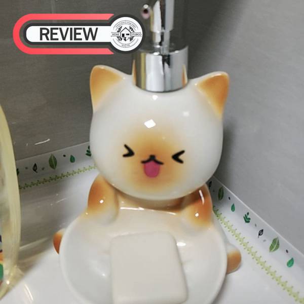 ที่วางสบู่ขวดปั๊ม - Cat Lover Soap Bottle - Image 13