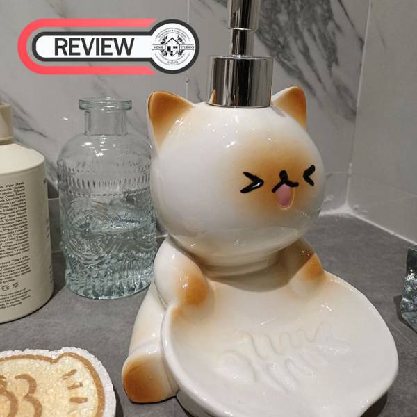 ที่วางสบู่ขวดปั๊ม - Cat Lover Soap Bottle - Image 12