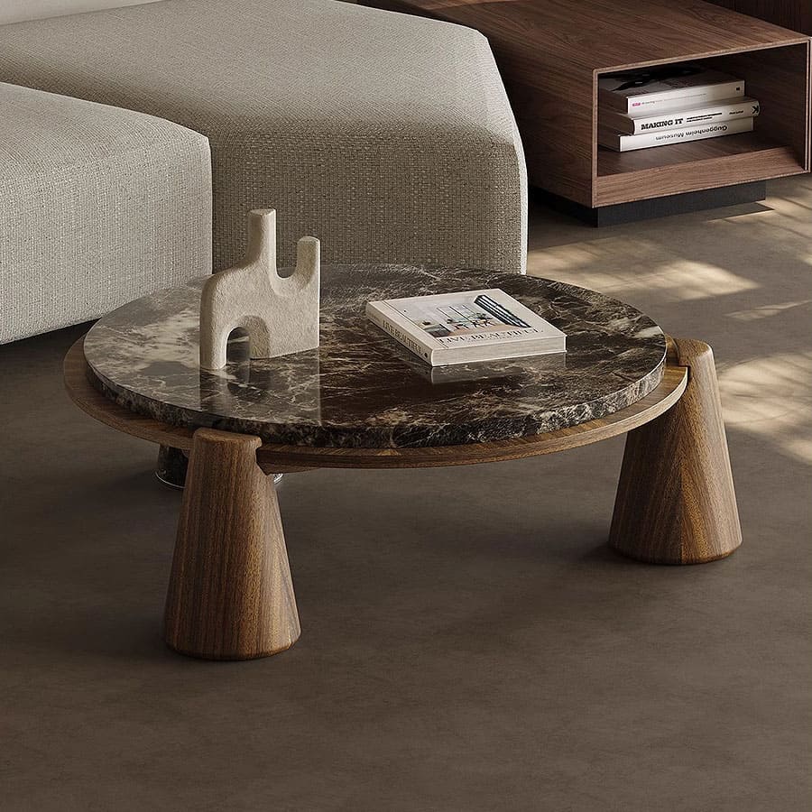 โต๊ะกลางห้องรับแขก – Terra Stone Center Table