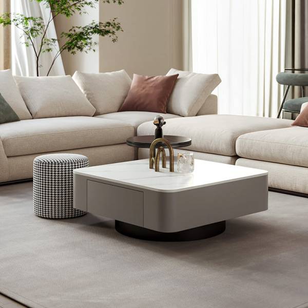 ชุดโต๊ะกลางห้องรับแขก - Decorating Center Table Set with Stool - Image 2