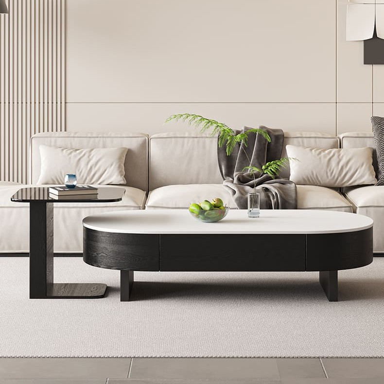 ชุดโต๊ะกลางห้องรับแขก – Monochrome Harmony Table Set