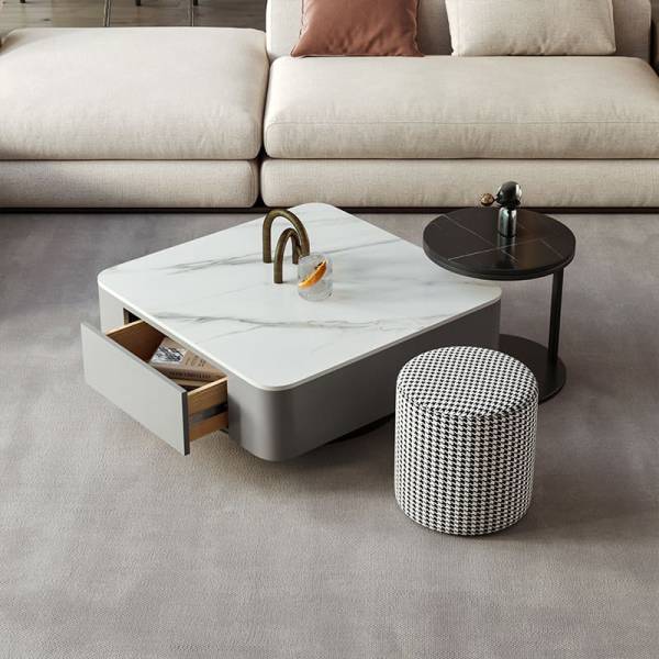 ชุดโต๊ะกลางห้องรับแขก - Decorating Center Table Set with Stool