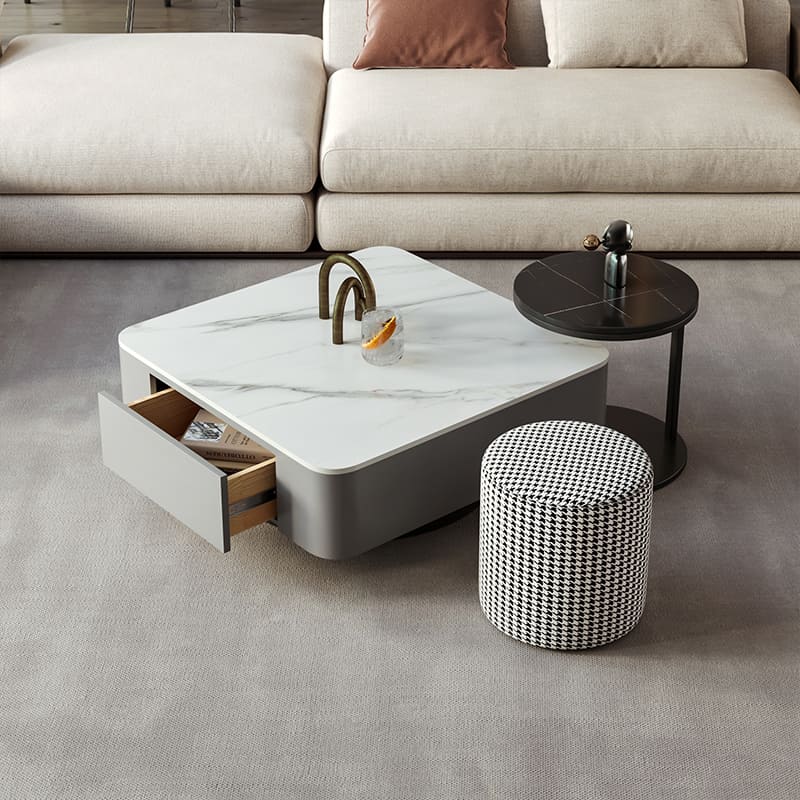 ชุดโต๊ะกลางห้องรับแขก – Decorating Center Table Set with Stool