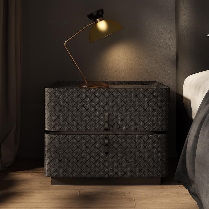 โต๊ะข้างตกแต่งบ้าน – Luxury Decorating Leather Side Table
