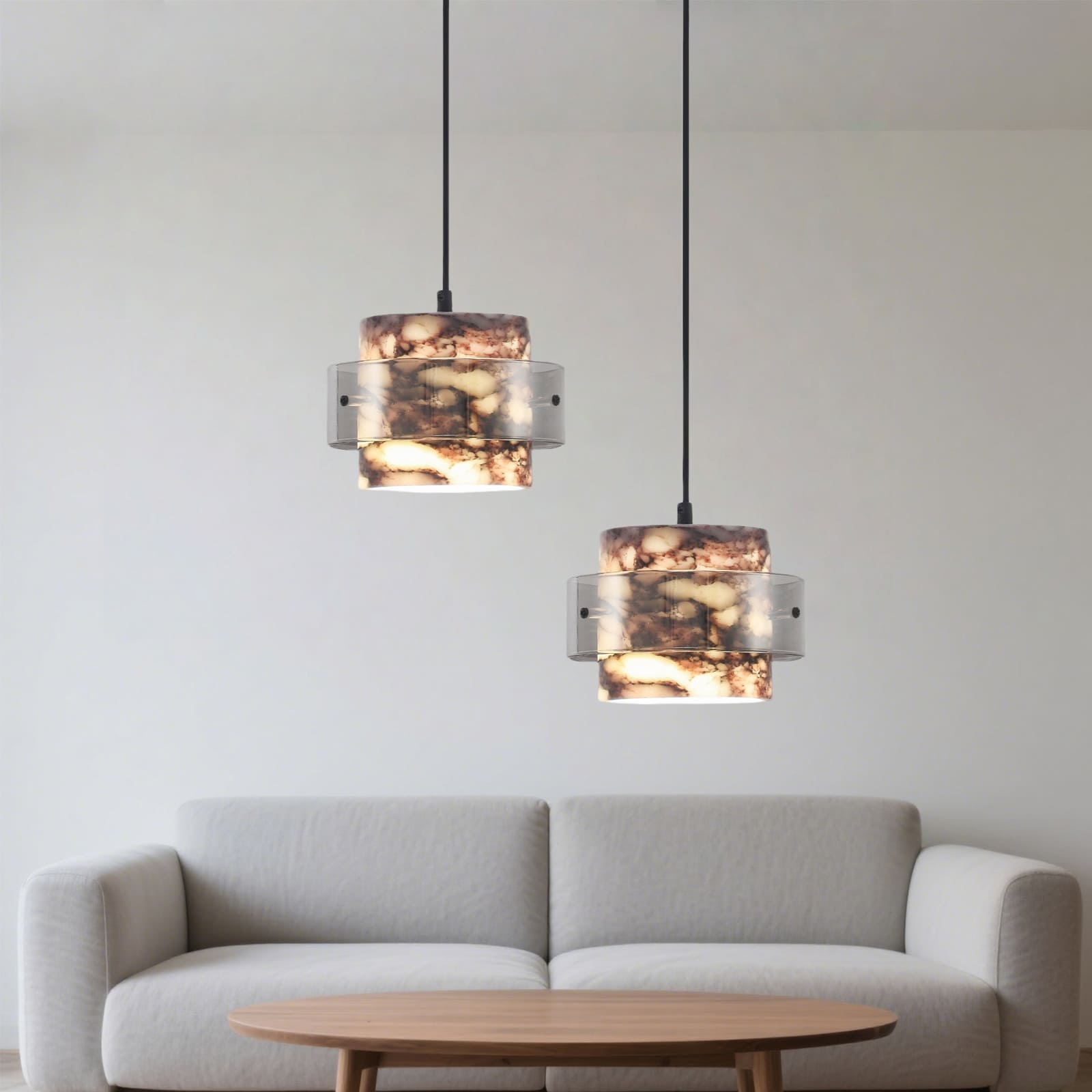 โคมไฟแต่งบ้านติดเพดาน – Luce Marble Pendant