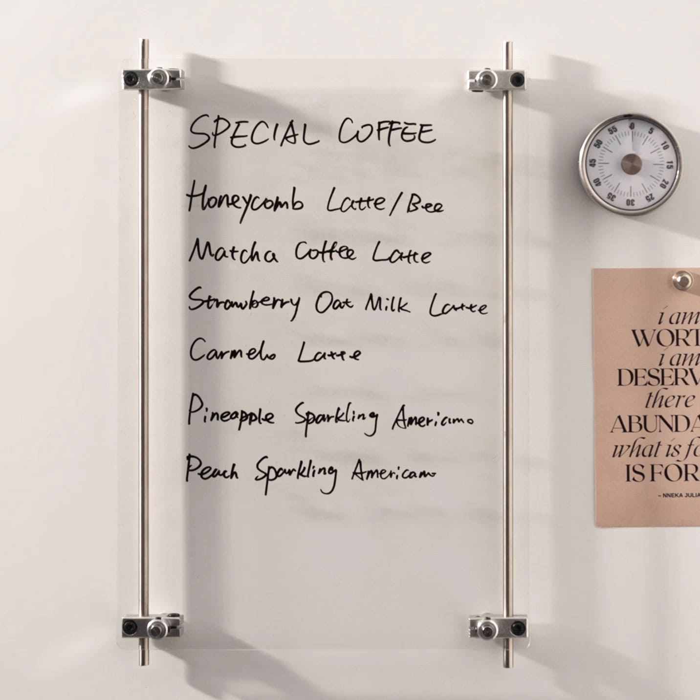 กระดานอะคริลิก – Acrylic Message Board