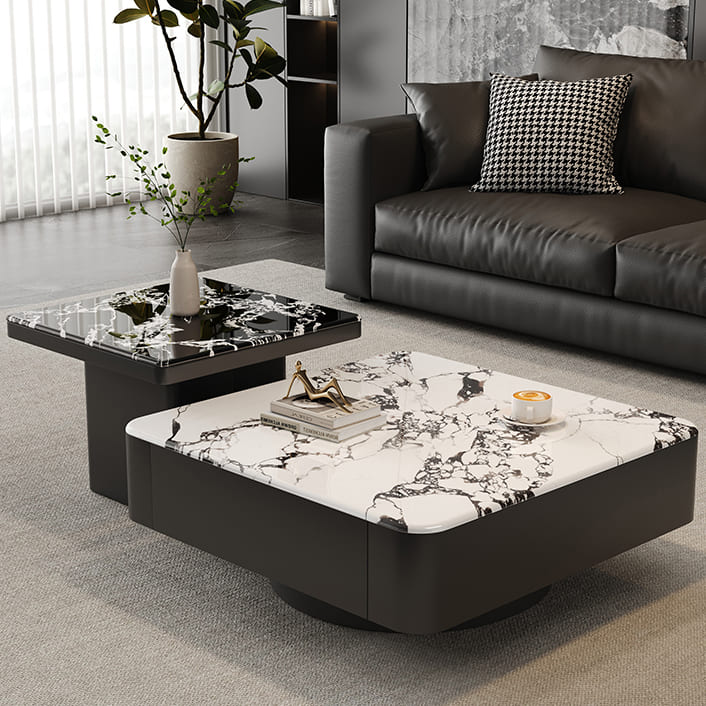 ชุดโต๊ะกลางห้องรับแขก – Square Home Decorating Center Table Set V