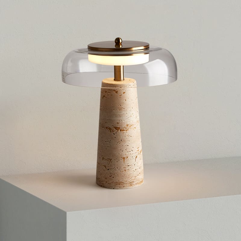 โคมไฟตั้งโต๊ะตกแต่งบ้าน – Aurora Stone Table Lamp