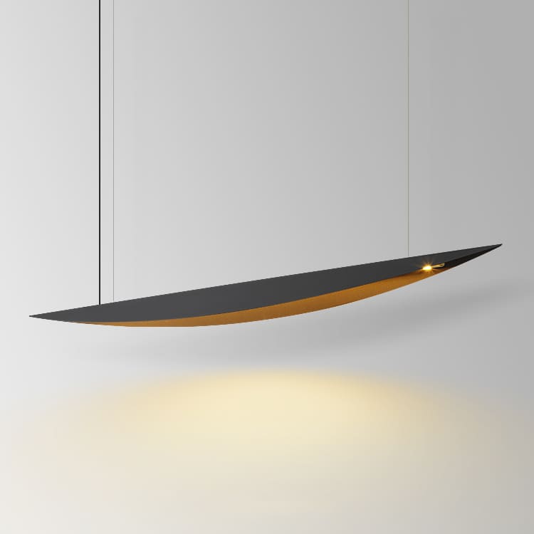 โคมไฟแต่งบ้านติดเพดาน – Celina Curve Long Ceiling Lamp