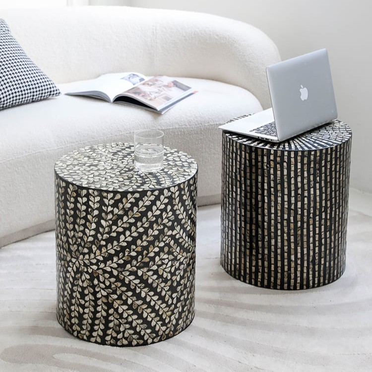 โต๊ะข้างตกแต่งบ้าน – Mosaic Designed Decor Side Table