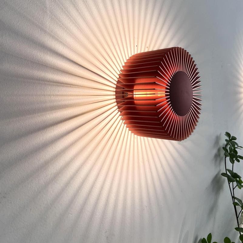 โคมไฟติดผนัง – Radiant Sunburst Wall Lamp