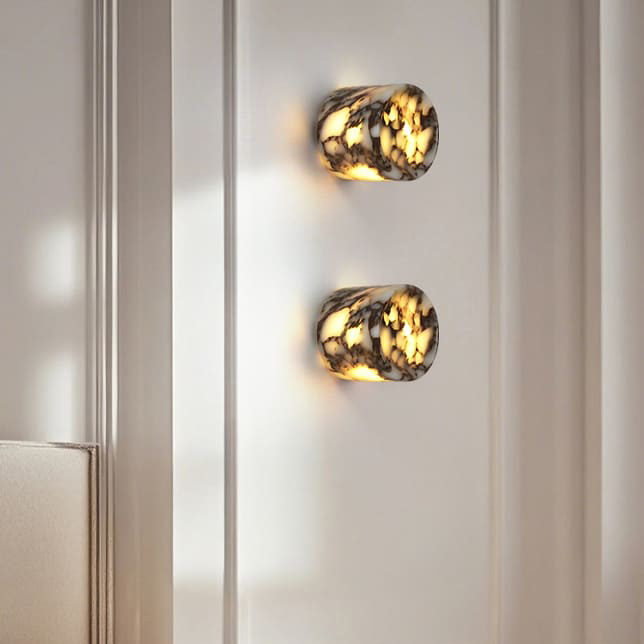 โคมไฟแต่งบ้านติดผนัง – Lustro Marble Glow Wall Lamp