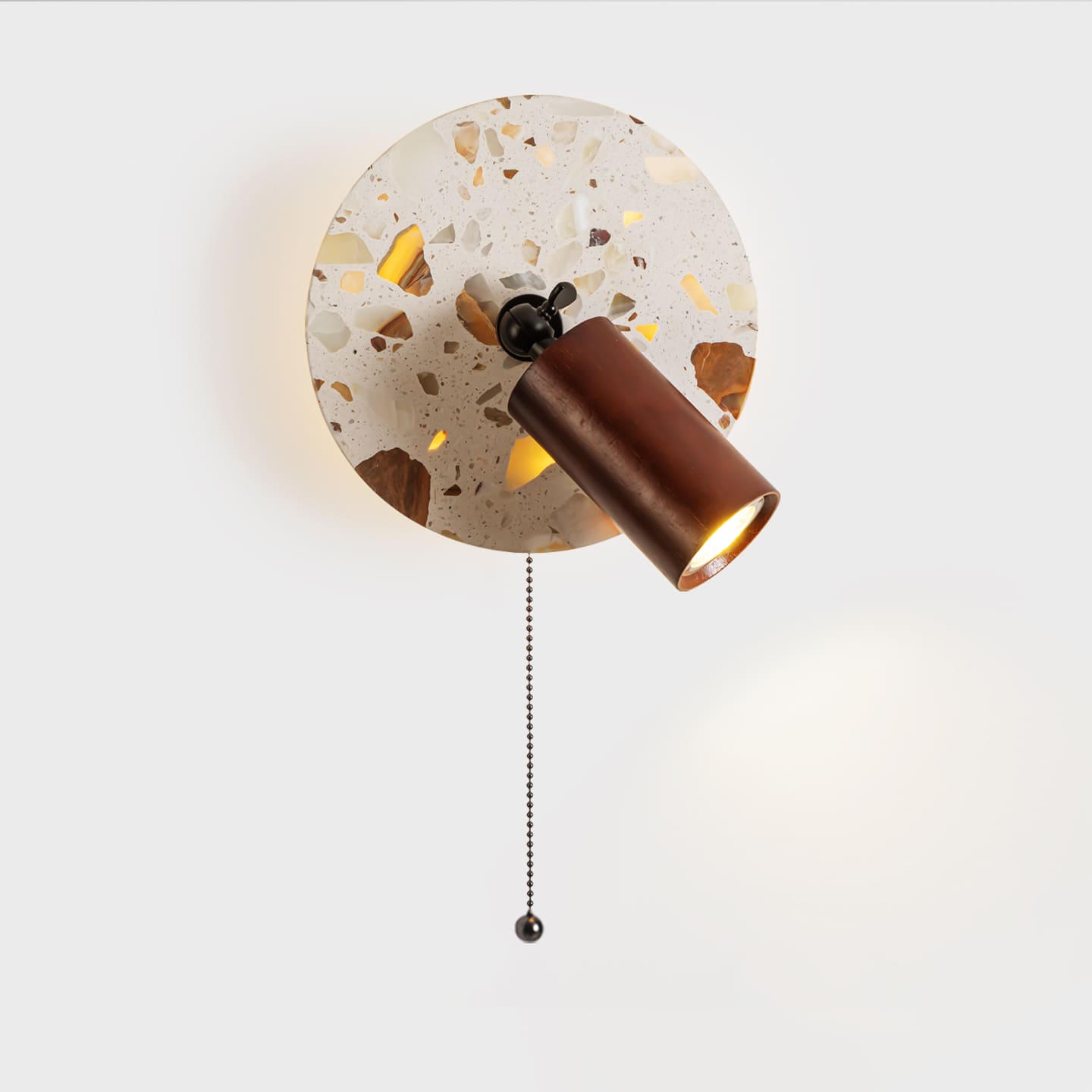 โคมไฟแต่งบ้านติดผนัง – Circle Designed Terrazzo Wall Lamp