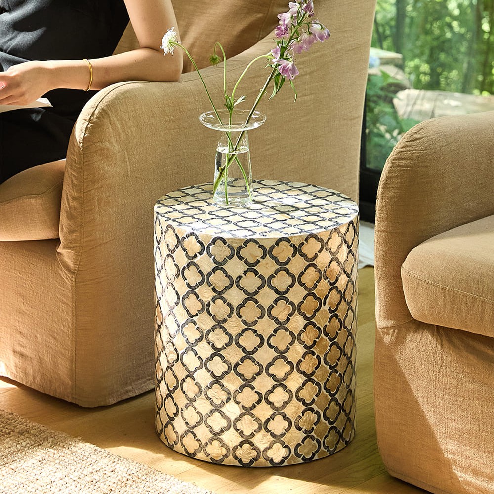 โต๊ะข้างตกแต่งบ้าน – Mosaic Designed Decor Side Table A